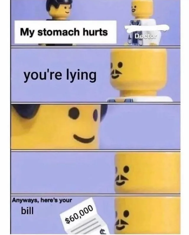 US healthcare system meme
