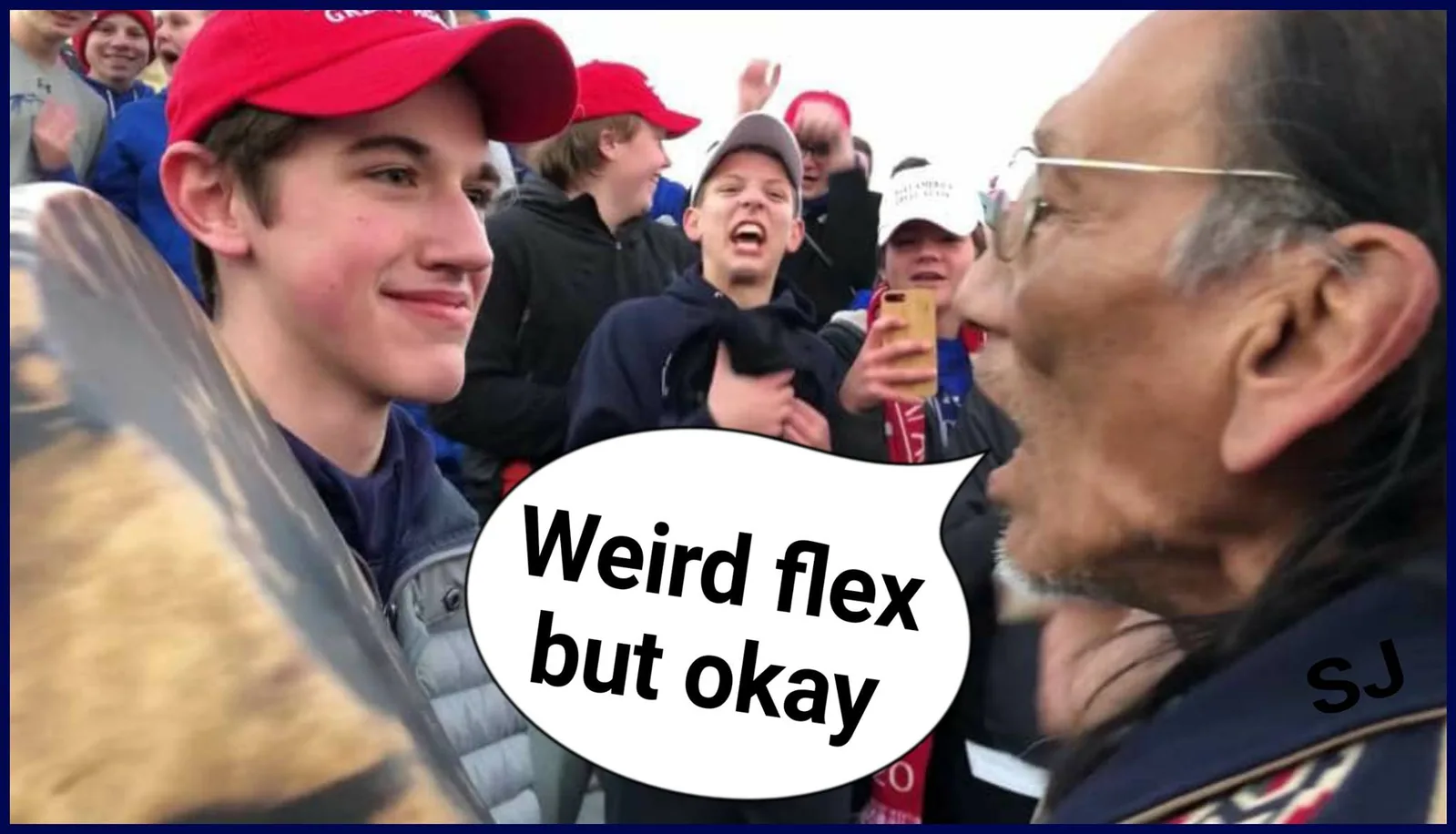 flexing meme