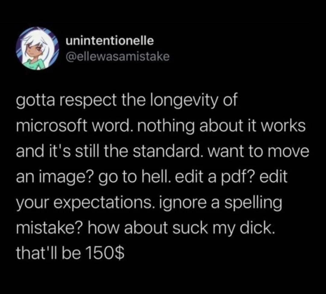 Microsoft Word meme