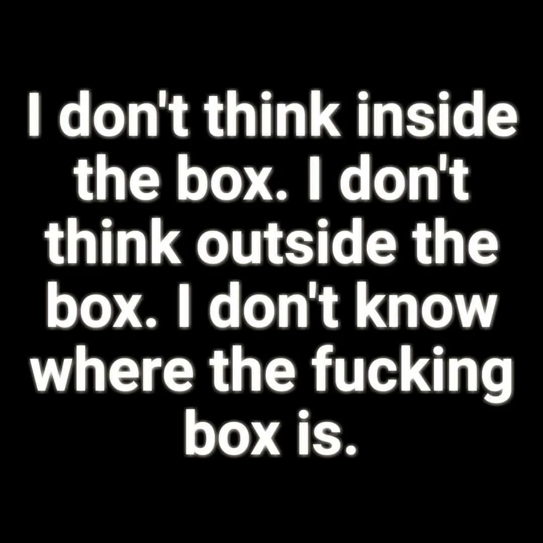 thinking outside the box meme