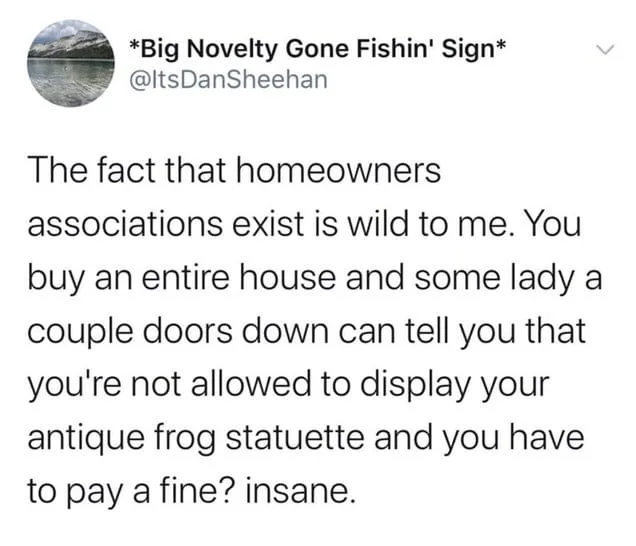 homeowner association meme