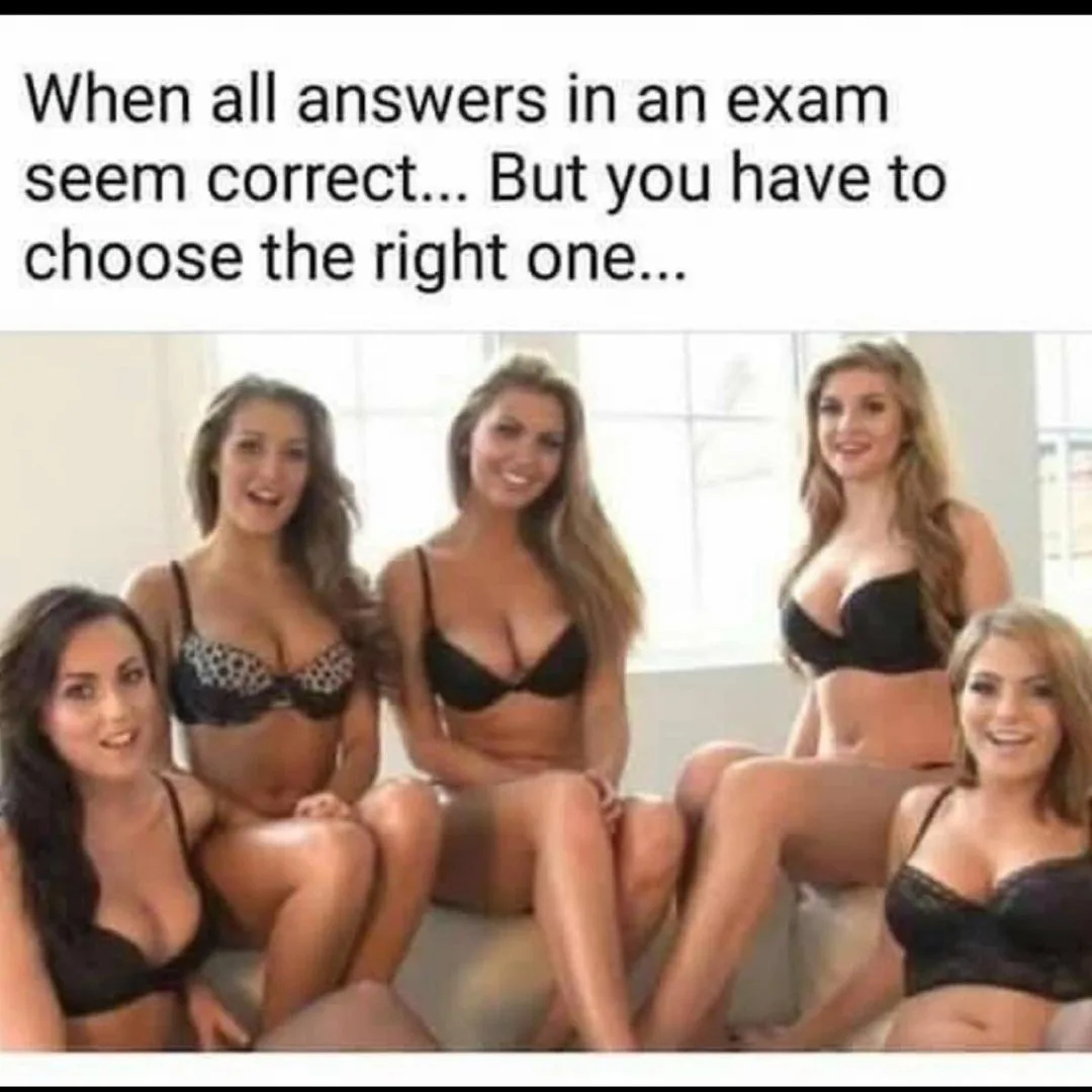 multiple-choice test meme