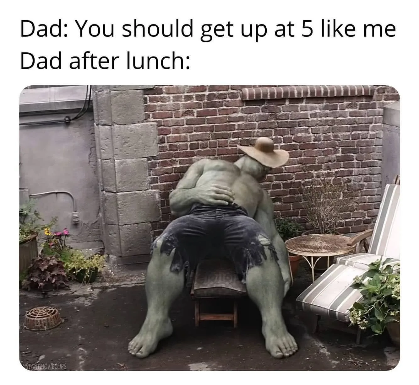waking up early meme