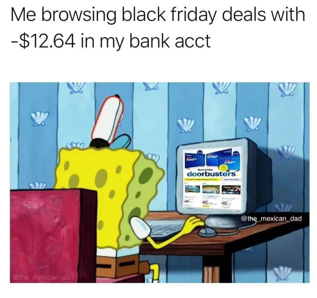 being broke meme