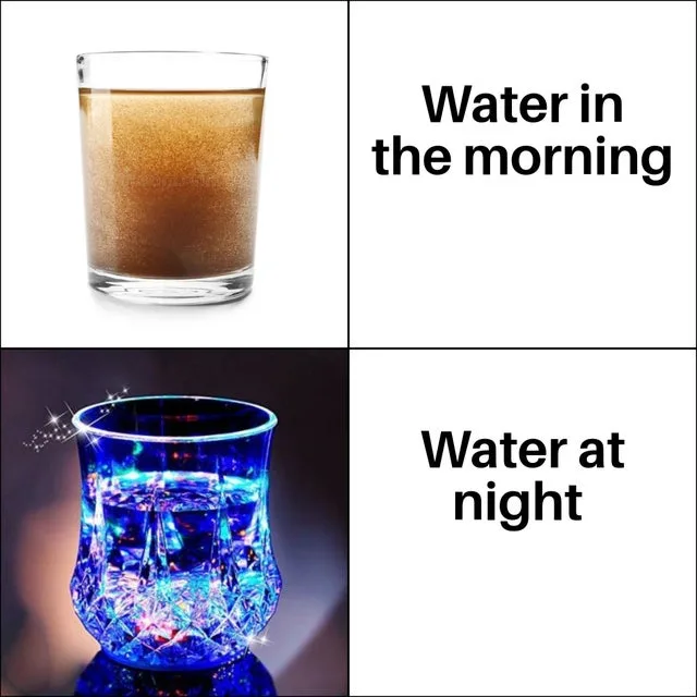 drinking water meme