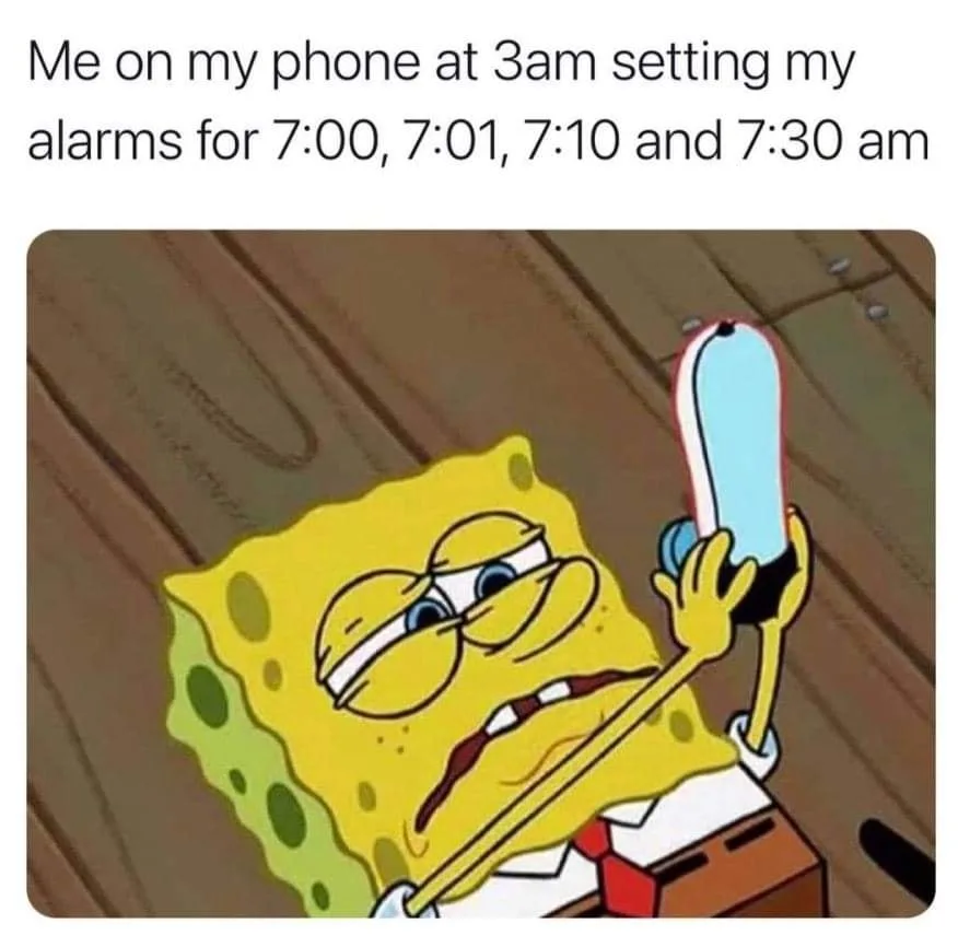 alarm clock meme