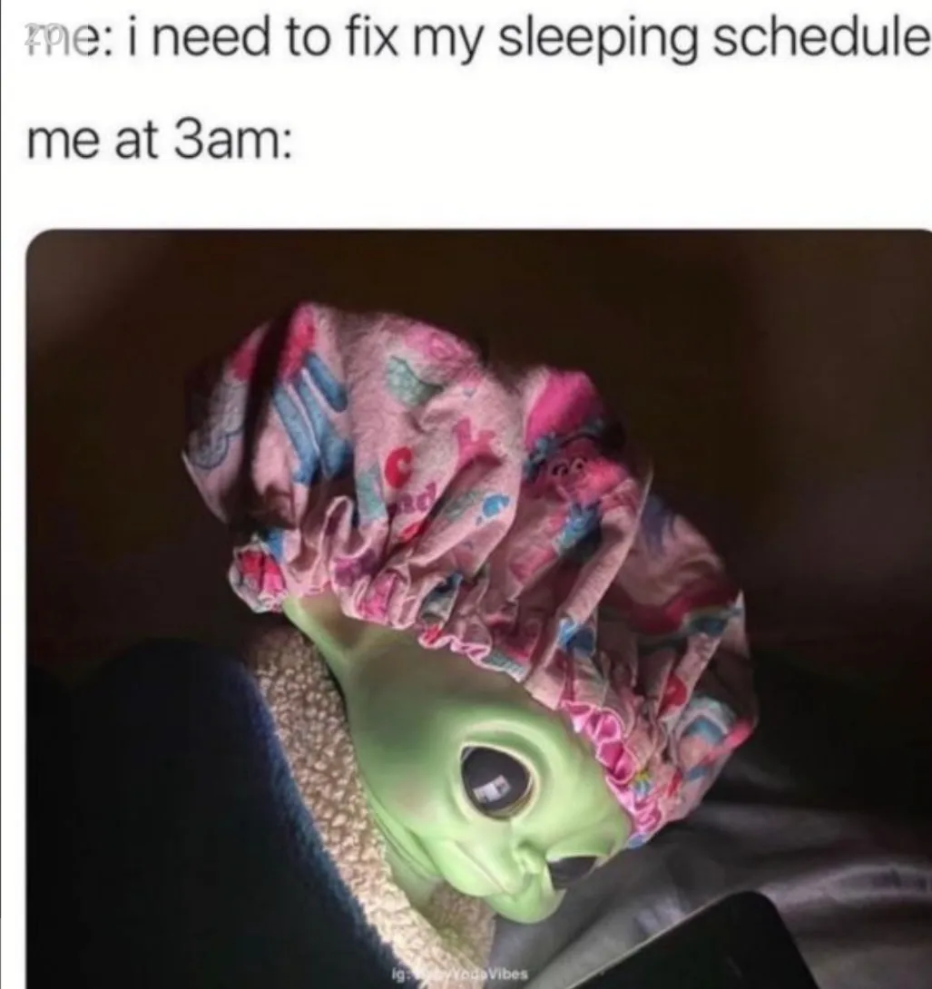 sleep schedule meme
