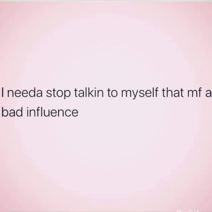 talking to yourself meme
