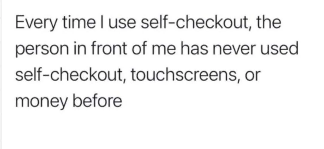 self-checkout meme
