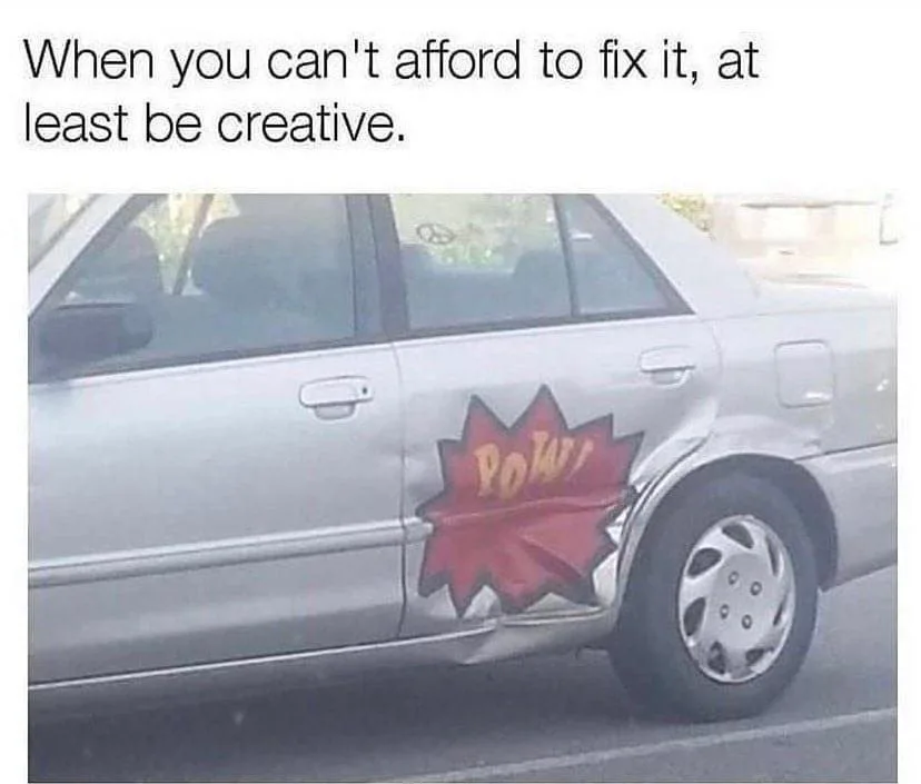 car accident meme