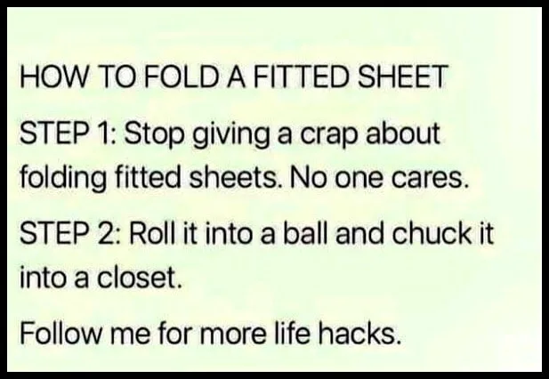 fitted sheet meme