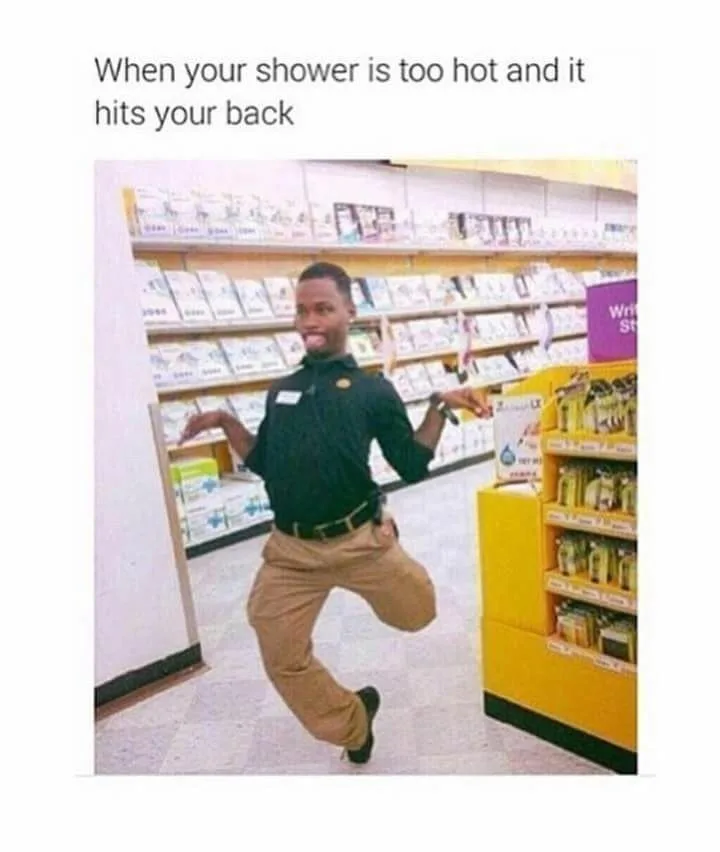 hot shower meme