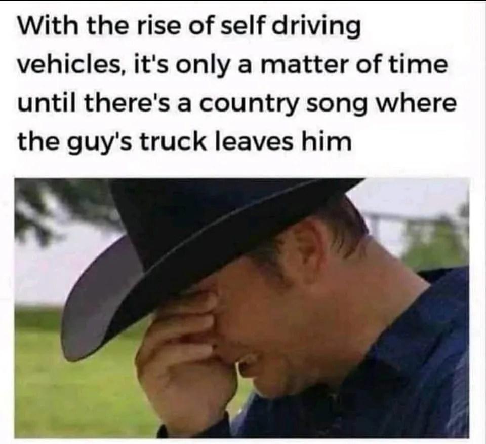 self-driving car meme