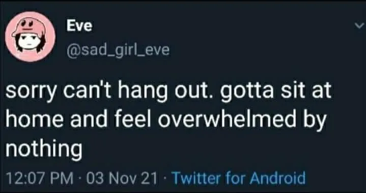 being overwhelmed meme