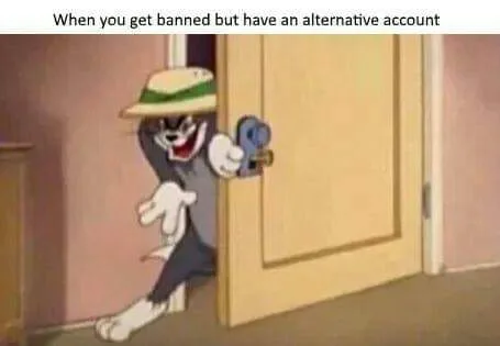 getting banned meme