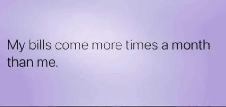 paying bills meme