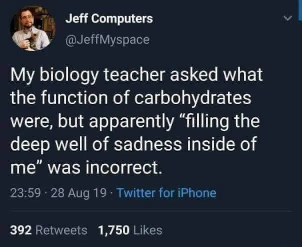 carbohydrate meme