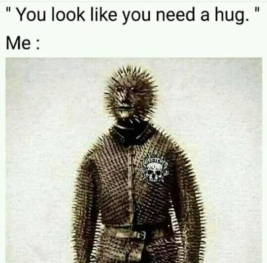 being unapproachable meme