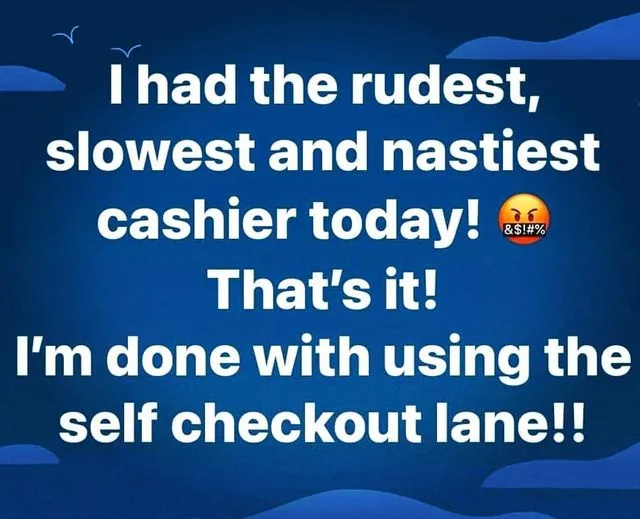 cashier meme