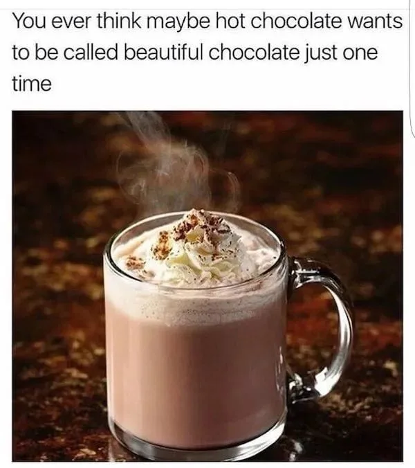 hot chocolate meme