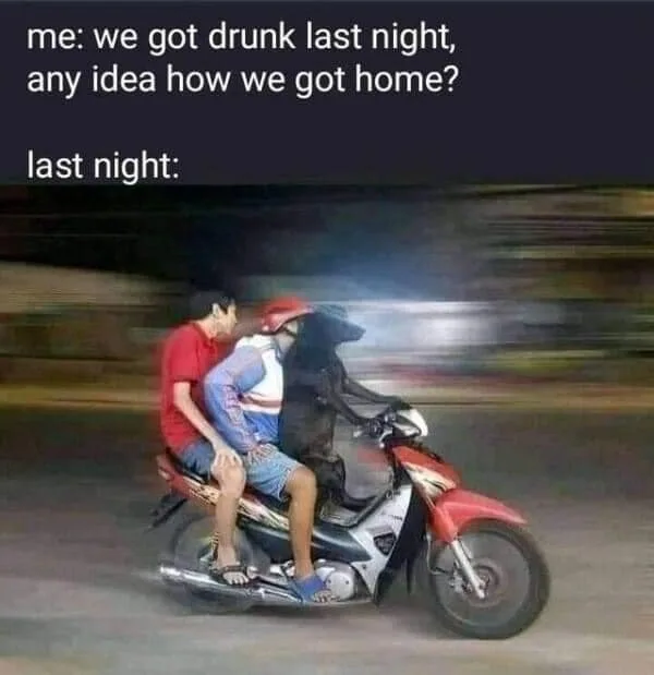 getting drunk meme