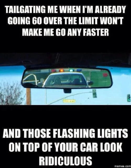 tailgating meme