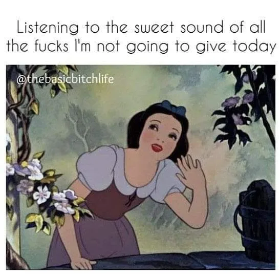 not giving a fuck meme