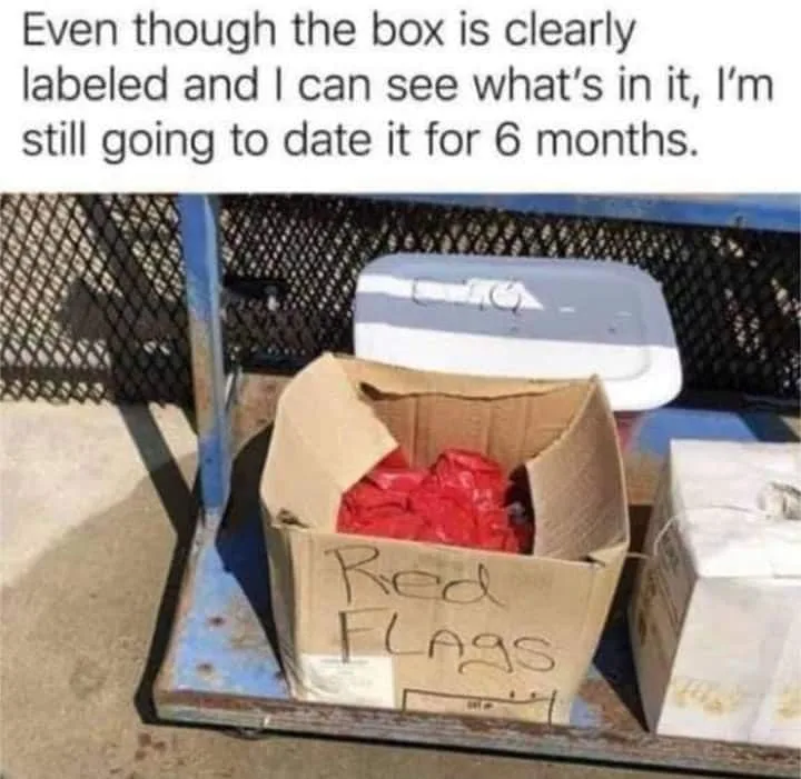 red flag meme