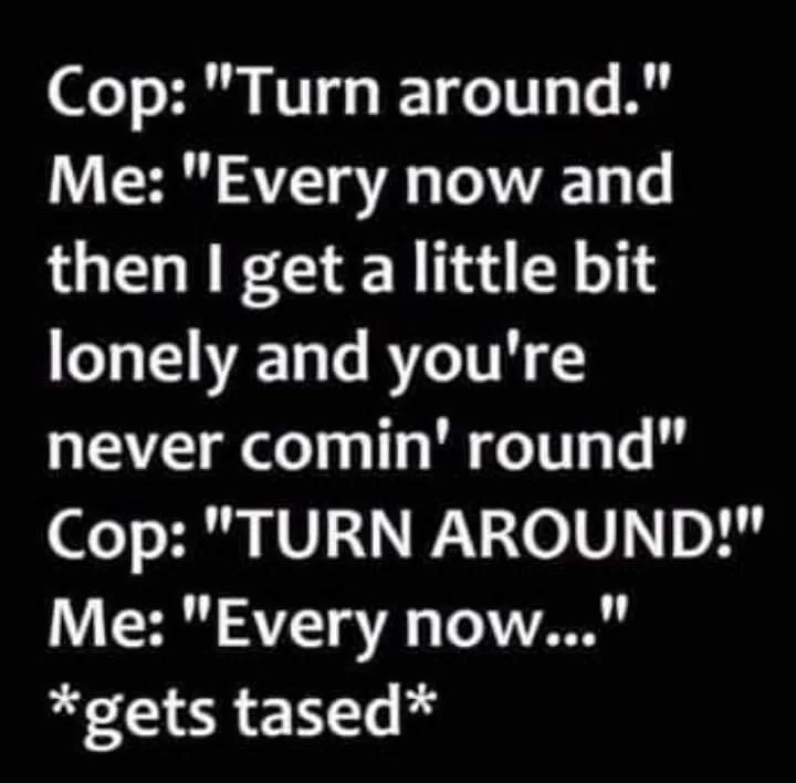 getting arrested meme