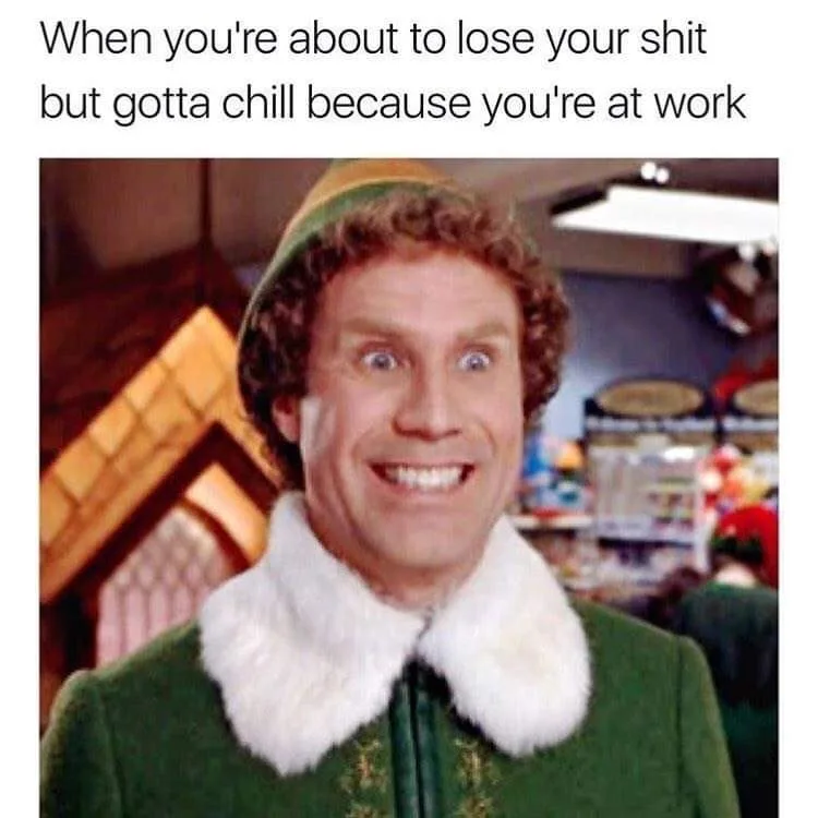 losing your shit meme