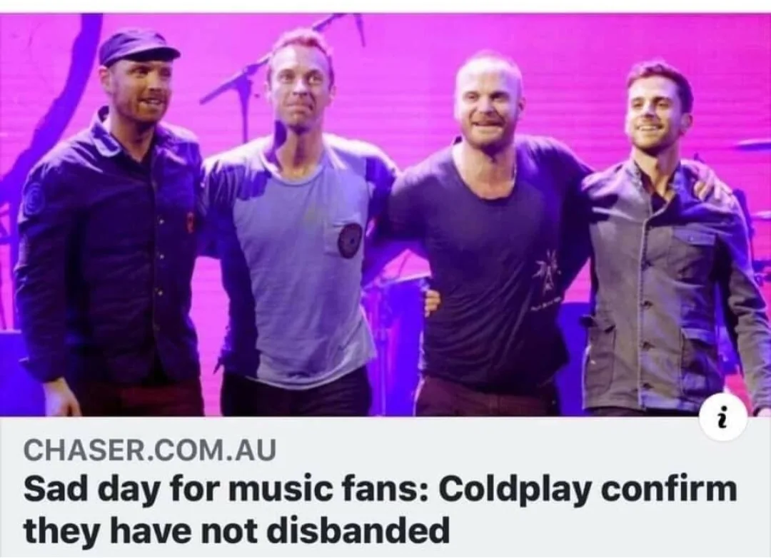 Coldplay meme