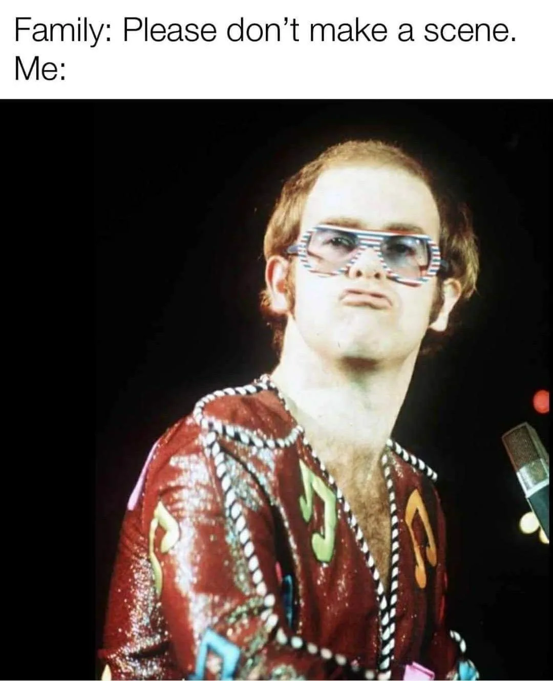 making a scene meme