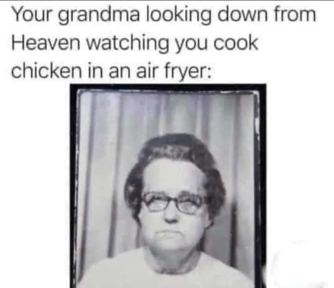 air fryer meme