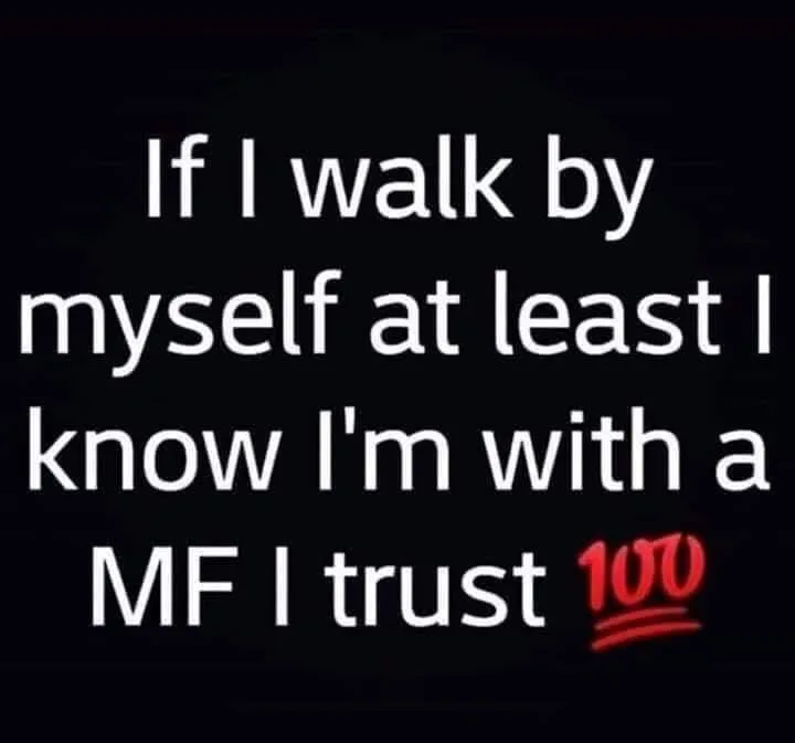 being alone meme