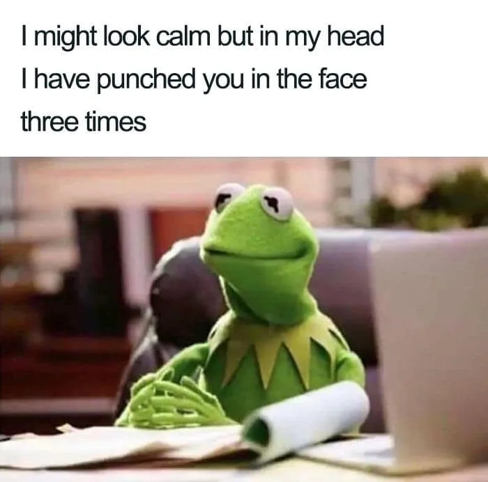 calmness meme