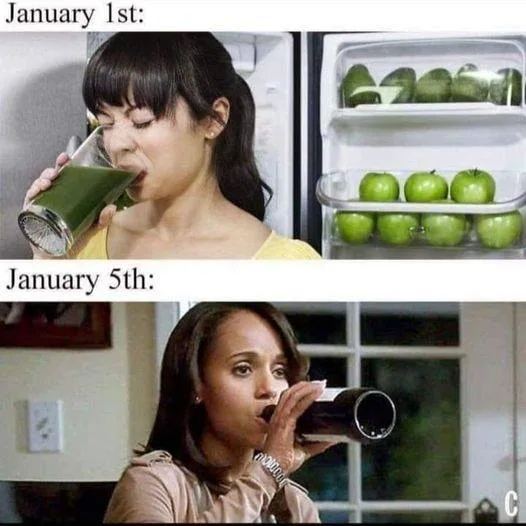 New Year's resolution meme