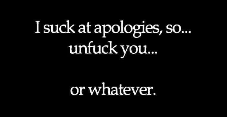 apologizing meme