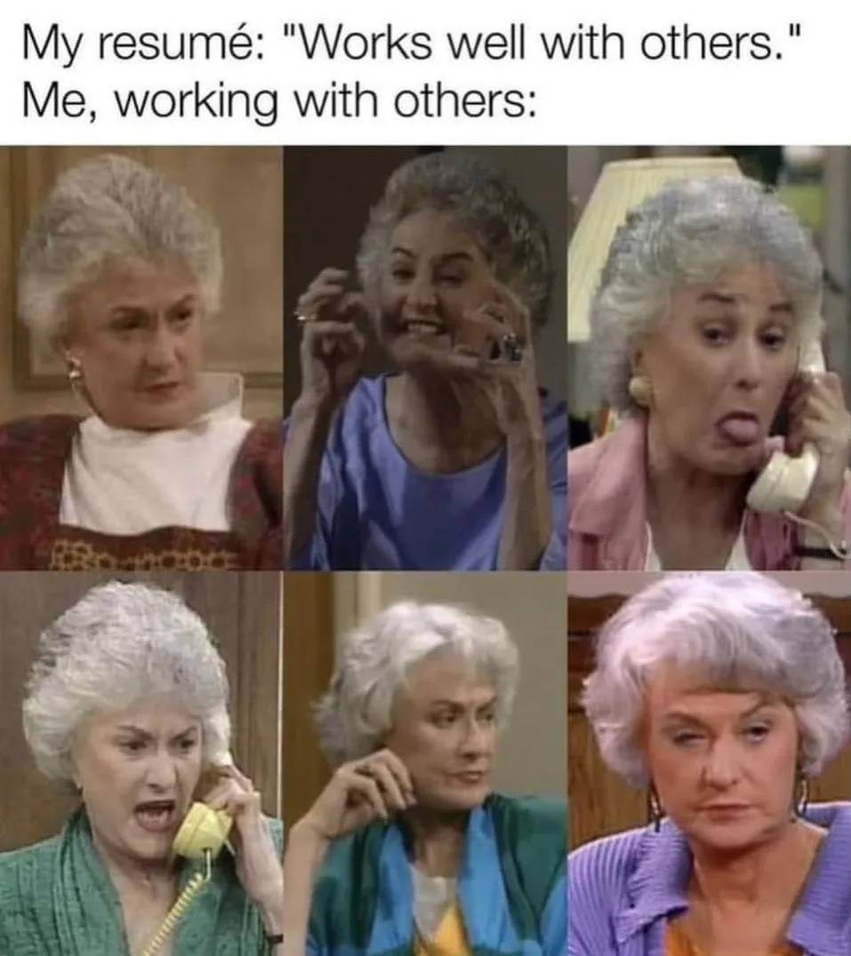 resume meme