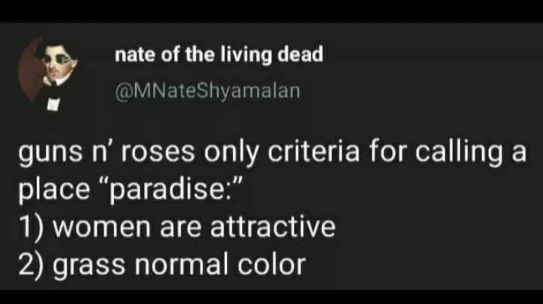 paradise meme