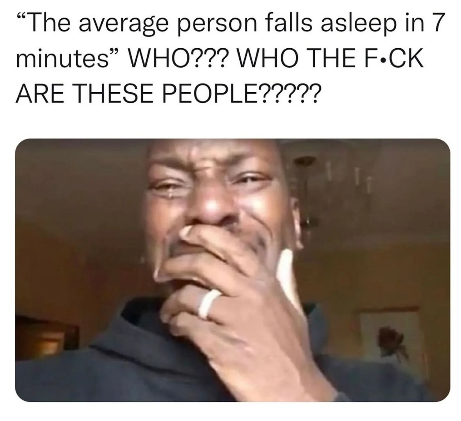 falling asleep meme