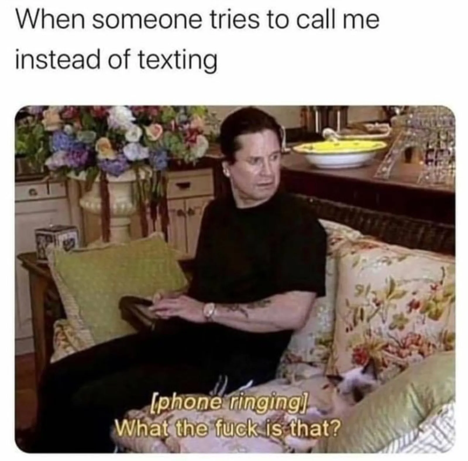 telephone call meme