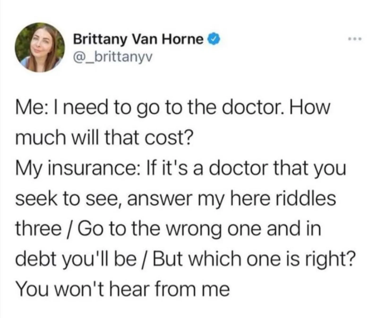 US healthcare system meme