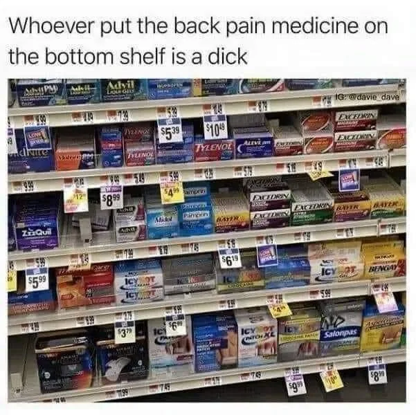 back pain meme