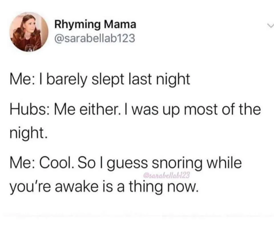 snoring meme