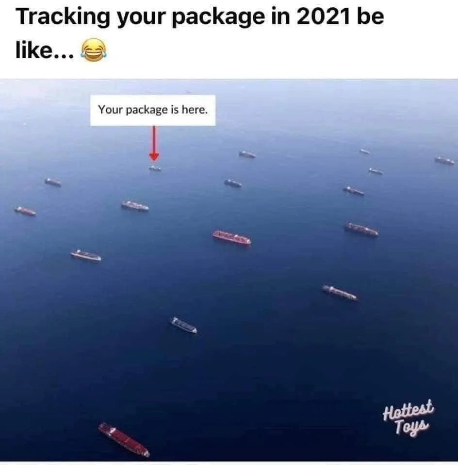 tracking a package meme