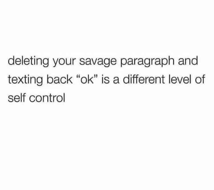 self-control meme