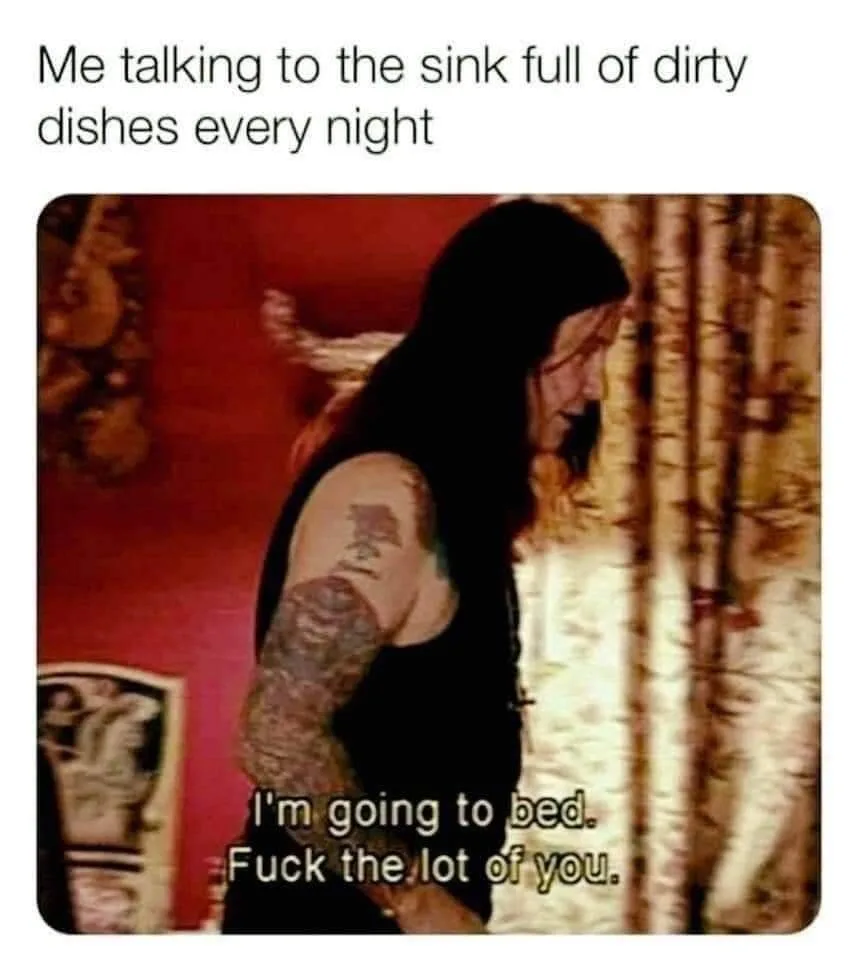 doing the dishes meme