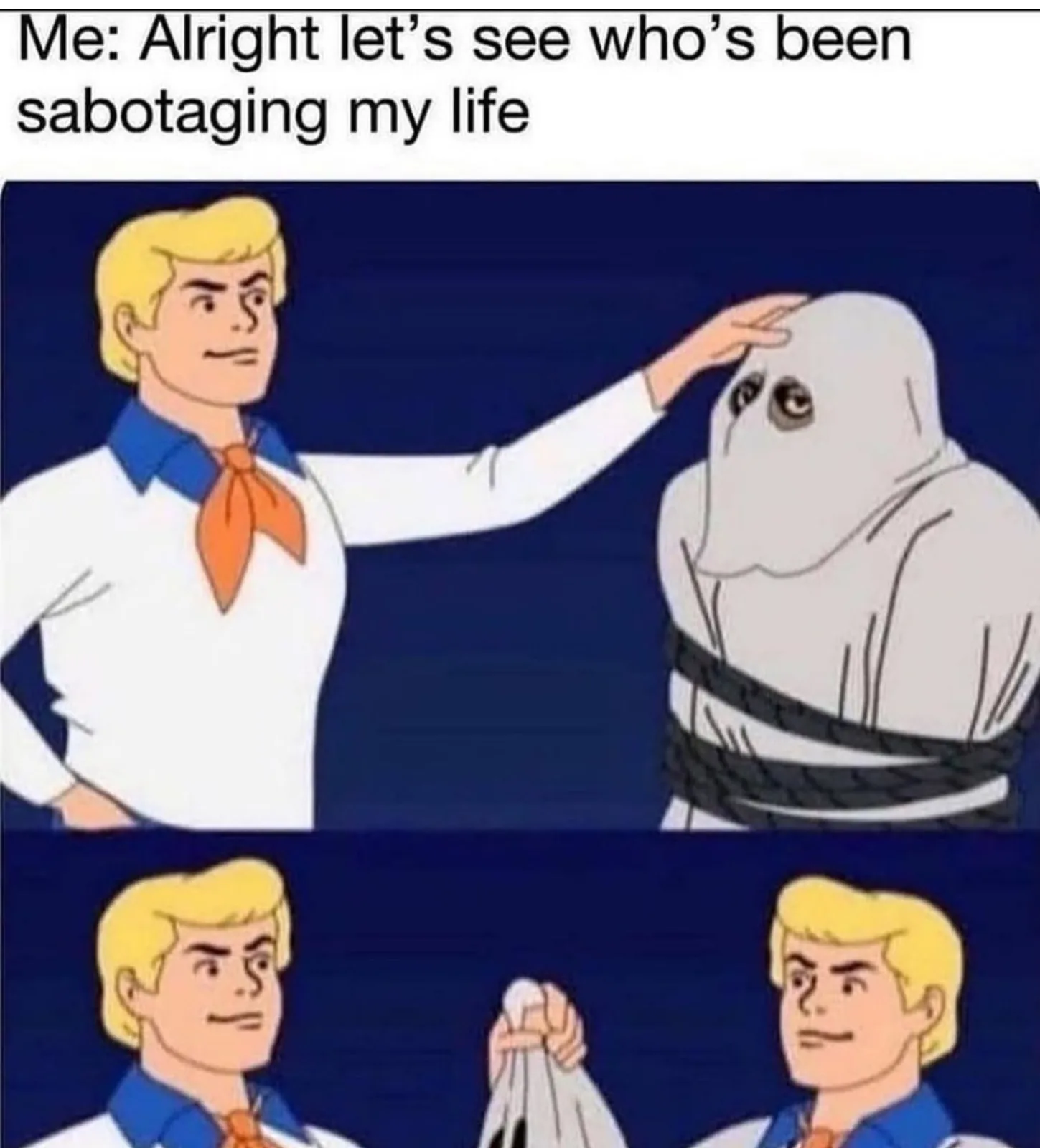 self-sabotage meme