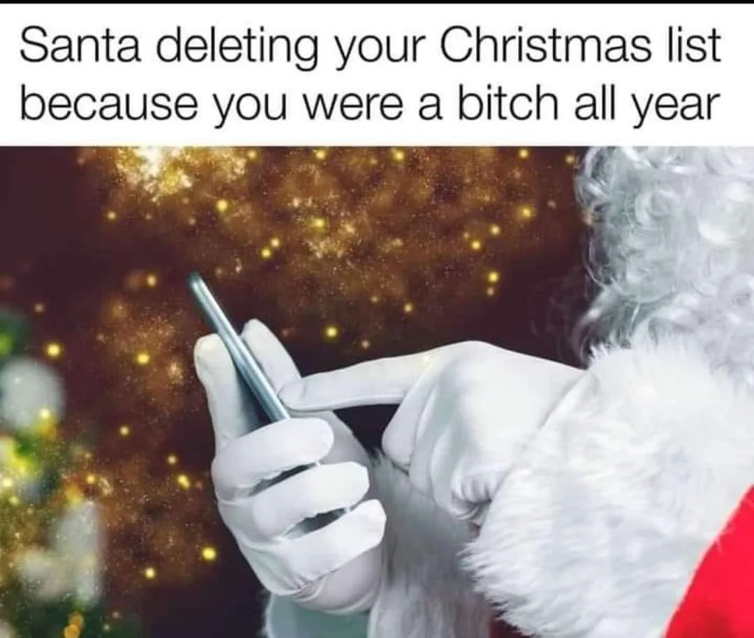 Christmas list meme