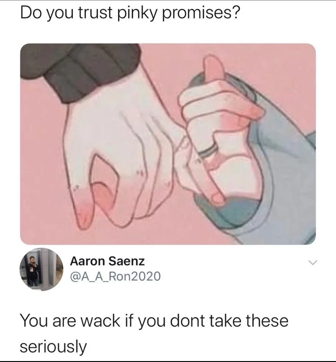 pinky promise meme